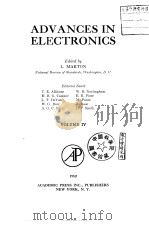 ADVANCES IN ELECTRONICS VOLUME Ⅳ PDF电子版封面 L.Marton