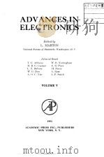 ADVANCES IN ELECTRONICS VOLUME Ⅴ PDF电子版封面 L.Marton