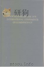 Proceedings of The 1978 International Conference on Luminescence PDF电子版封面
