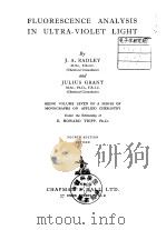 Fluorescence Analysis in Ultra-Violet Light PDF电子版封面
