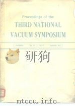 THIRD NATIONAL VACUUM SYMPOSIUM PDF电子版封面