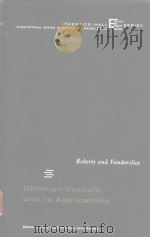 Ultrahigh Vacuum and its Applications PDF电子版封面