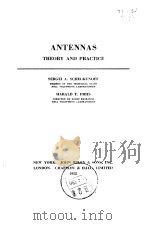 ANTENNAS THEORY AND PRACTICE PDF电子版封面