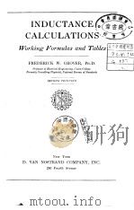 Inductance Calculations PDF电子版封面 F.W.Crover