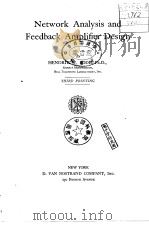 Network Analysis and Feedback Amplifier Design PDF电子版封面 H.W.Bode