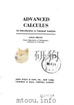 ADVANCED CALCULUS An Introduction to Classical Analysis PDF电子版封面