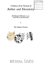 A Hietory of the Theories of Aether and Electricity PDF电子版封面