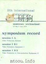 11th international television symposium session 1 1979 PDF电子版封面