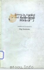 Lasers in Applied and Fundamental Research PDF电子版封面 0852748086