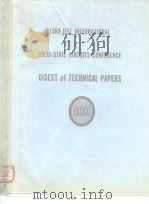 1969 IEEE INTERNATIONAL SOLID-STATE CIRCUITS CONFERENCE DIGEST of TECHNICAL PAPERS PDF电子版封面