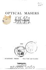 Advances in Electronics and Electron Physics SUPPLEMENT 2 OPTICAL MASERS PDF电子版封面