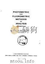 PHOTOMETRIC AND FLUOROMETRIC METHODS OF ANALYSIS：NONMETALS（ PDF版）