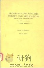 PROGRAM FLOW ANALYSIS:THEORY AND APP0LICATIONS 1981. PDF电子版封面 0137296819