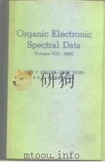 Organic Electronic Spectral Data Volume VIII 1966（ PDF版）
