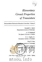 Elementary circuit properties of transistors PDF电子版封面 Searle C.L
