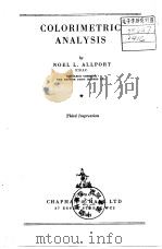 COLORIMETRIC ANALYSIS PDF电子版封面 N.L.Allport