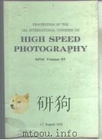 PROCEEDINGS OF THE 12th INTERNATIONAL CONGRESS ON HIGH SPEED PHOTOGRAPHY SPIE Volume97 PDF电子版封面