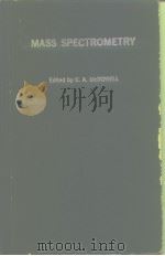 Mass Spectrometry PDF电子版封面 Edited by C.A.McDOWELL