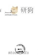 Electron microscopy and strength of crystals internatinal materials conference PDF电子版封面