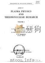 P lasma Physics and thermonuclear research. PDF电子版封面
