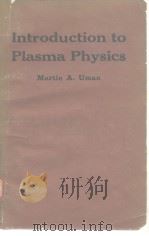 Introduction to Plasma Physics PDF电子版封面
