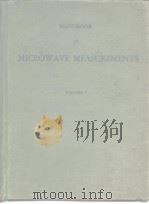 Handbook Microwave Measurements VOL.1     PDF电子版封面     