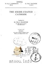 The Oxide-Coated Cathode Vol.2 PDF电子版封面