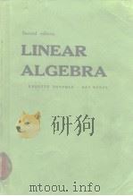 LINEAR ALGEBRA 1971 PDF电子版封面