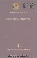 ELEKTRONENOPTIK PDF电子版封面