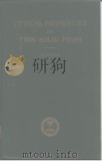 Optical Properties of Thin Solid Films PDF电子版封面