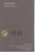 Luminescence of organic and inorganic materials PDF电子版封面