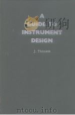 A GUIDE TO INSTRUMENT DESIGN PDF电子版封面
