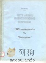 Proceedings of the 5th annual microelectronics symposium（ PDF版）