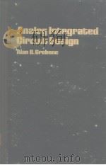 ANALOG INTEGRATED CIRCUIT DESIGN PDF电子版封面 0442228279