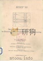 BISEF‘88 Beijing International Symposium on Electromagnetic Field in Electkrical Engineering PDF电子版封面