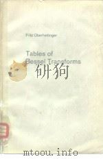 Tables of Bessel Transforms PDF电子版封面 3540059970