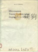 Microwave Transmission-Line Impedance Data PDF电子版封面