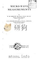 Micro-Wave Measurements PDF电子版封面 Barlow H.M.&Cullen A.L