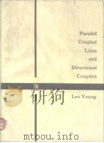 Parallel Coupled Lines and Directional Couplers PDF电子版封面