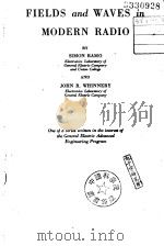 FIELDS AND WAVES IN MODERN RADIO ramo whinnery PDF电子版封面