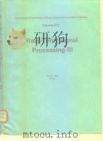 Real-Time Signal Processing Ⅲ PDF电子版封面 0892522704