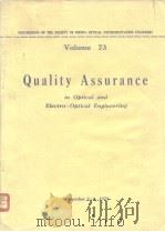 Quality Assurance in Optical and Electro-Optical Engineering PDF电子版封面 089252085X