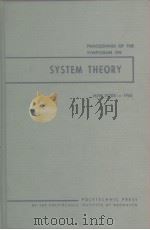 SYSTEM THEORY NEW YORK-1965 PDF电子版封面