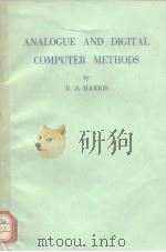 ANALOGUE AND DIGITAL COMPUTER METHODS PDF电子版封面