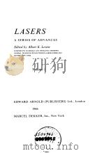 LASERS Volume 1 PDF电子版封面 Albert K.Levine
