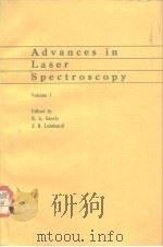Advances in Laser Spectroscopy Volume1 PDF电子版封面