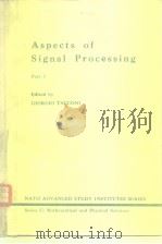 Aspects of Signal Processing Part 1-2 PDF电子版封面