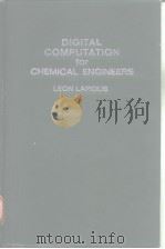 Digital computation for chemical engineers PDF电子版封面