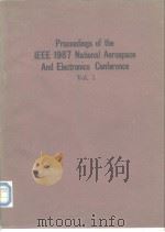 Proceedings of the IEEE 1987 National Aerospace And Electronics Conference Vol.1-2 PDF电子版封面
