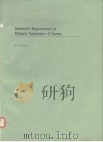 Automatic Measurement of Network Parameters-A Survey PDF电子版封面